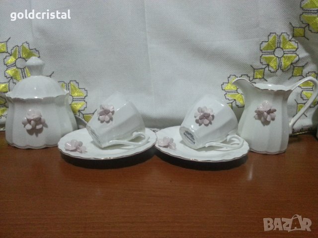 български костен порцелан Бононя чаши за кафе Нона, снимка 3 - Антикварни и старинни предмети - 44328120