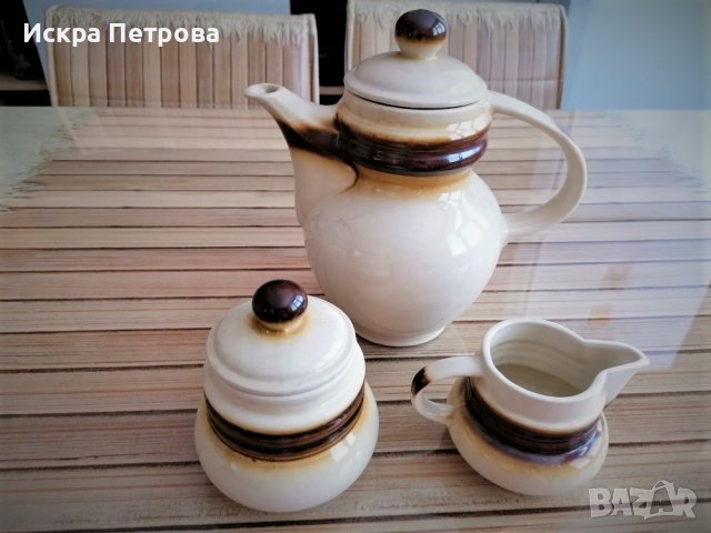 Сервиз за чай български и троен сет, снимка 5 - Сервизи - 37384132