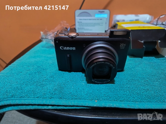 Canon PowerShot SX260HS, 12.1MP, Черен-Дигитален фотоапарат(камера) 