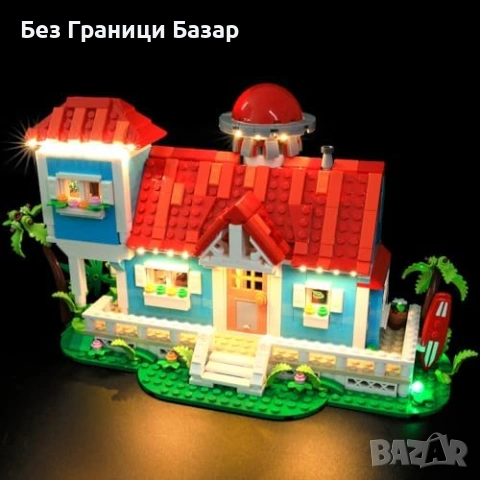 Ново LED Осветление за LEGO 43268 Lilo Stitch Beach House Disney Лего къща декорация
