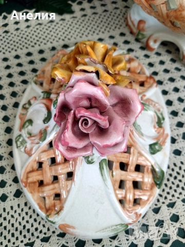 Съд от Италия майолика , снимка 7 - Декорация за дома - 51826951