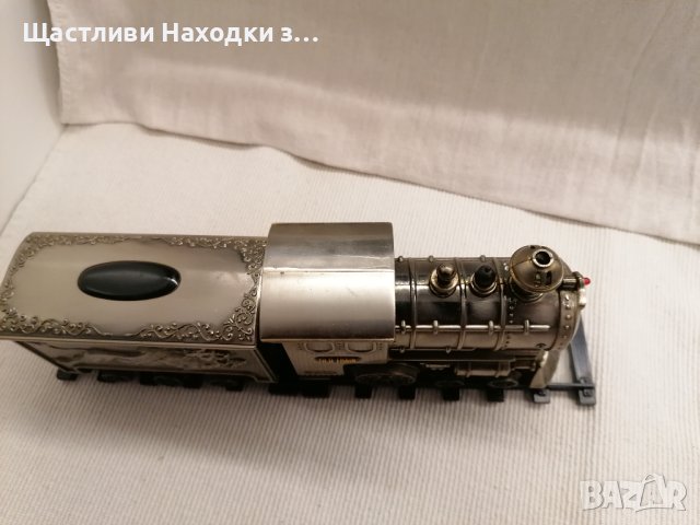 Уникален Vintage JS 1926 Old Train метален парен локомотив и вагон - модел влак, снимка 3 - Колекции - 44390110