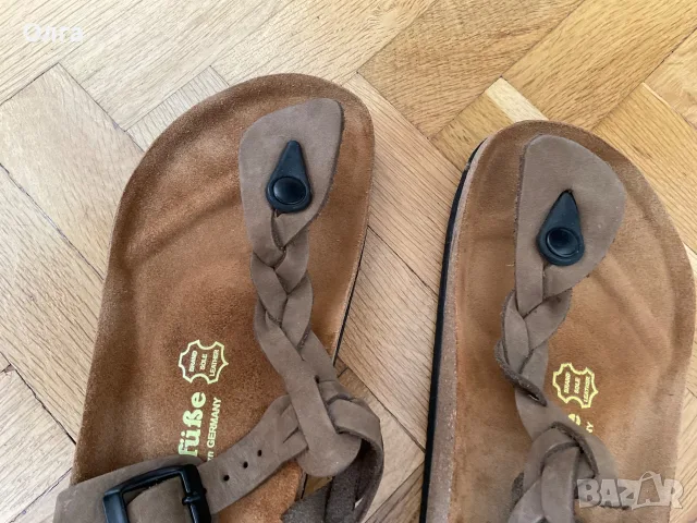 Кожени чехли Comfortfusse, тип Birkenstock - 40-ти номер, снимка 2 - Чехли - 55831789