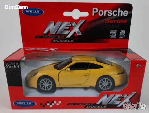 Оригинална колекционерска количка Porsche 911 Carrera 4S NEX / WELLY