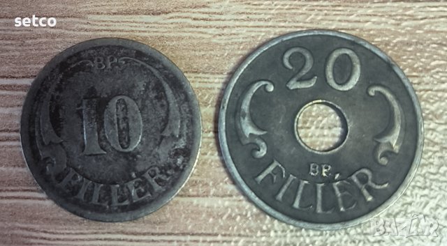 Унгария 10 и 20 филера 1941 година с47
