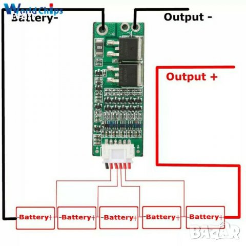 BMS 4S, 5S, 6S, БМС защитни платки, снимка 6 - Друга електроника - 30329910