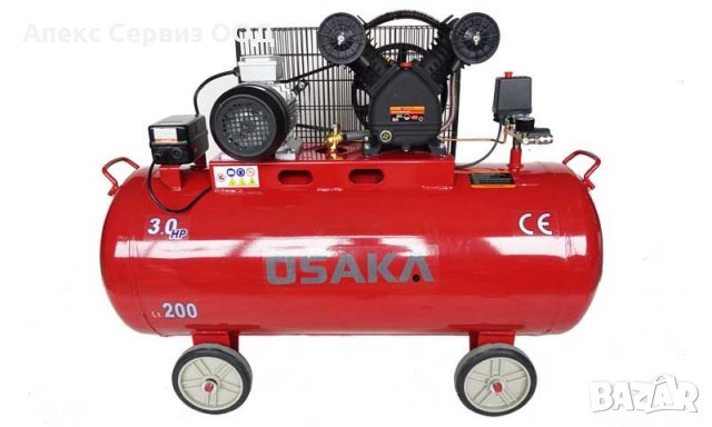 Компресор за въздух OSAKA маслен бутален, снимка 5 - Гуми и джанти - 33907551