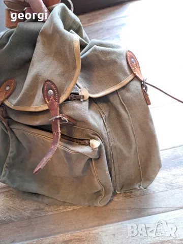 Стара немска брезентова раница   15/4, снимка 8 - Раници - 48974327