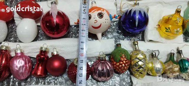 Новогодишна коледна играчка стъклен връх, снимка 3 - Антикварни и старинни предмети - 36241106