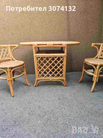 Уникален комплект от естествен бамбук и ратан, снимка 2 - Други - 53037445