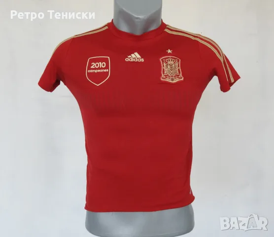 Тениска Spain — Домакински adidas — Деца размер S Червено (сезон 2013/14)