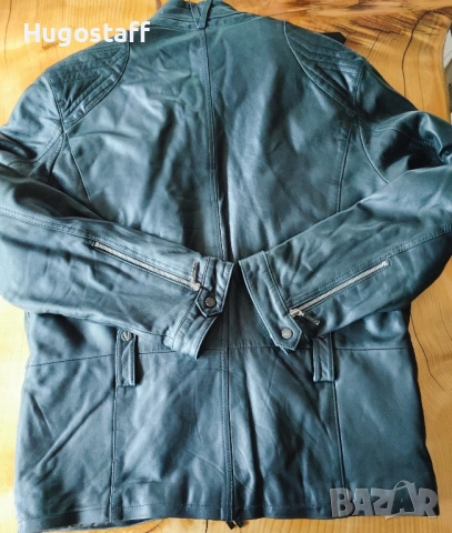 Оригинално МАРКОВО мъжко кожено яке VERSACE Л , снимка 16 - Якета - 49384957