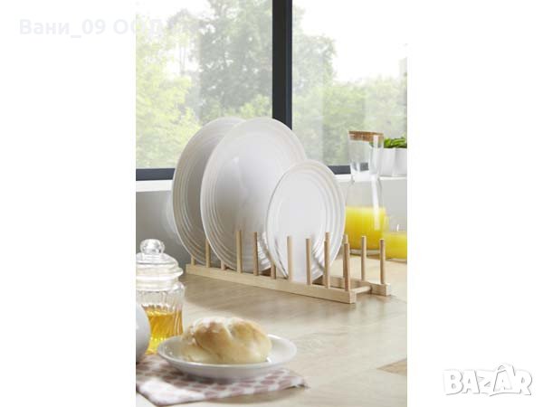 Дървена поставка за чинии, снимка 2 - Други - 30115524