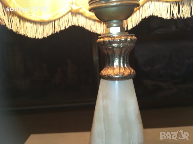 мраморна лампа 35х20см внос франция 1502212107, снимка 15 - Колекции - 31828499