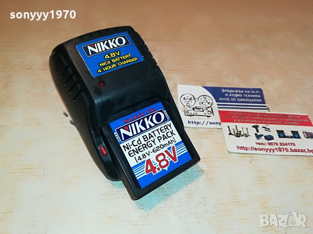 nikko charger+battery pack-внос france 0908211148, снимка 1 - Електрически играчки - 33763698