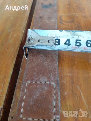 Стара кожена ремъчка #2, снимка 6 - Антикварни и старинни предмети - 31227746