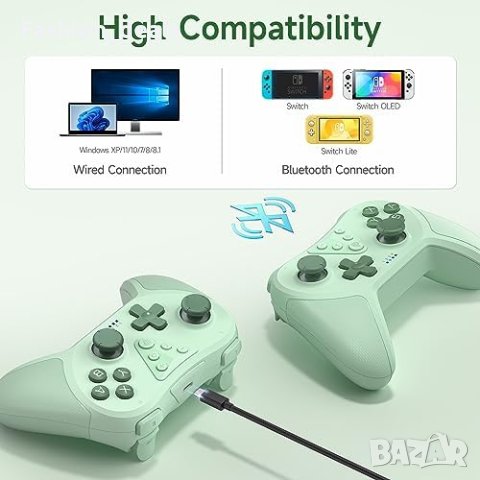 Нов безжичен джойстик контролер за Nintendo Switch/Lite/OLED игри геймър, снимка 3 - Аксесоари - 42242463