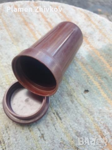 бакелитена цилиндрична немска кутика в която е поставян сапуна за бръснене , снимка 3 - Антикварни и старинни предмети - 52165888