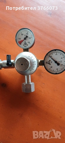 Редуцир-вентил за СО2 или аргон, снимка 4 - Резервни части за машини - 54261338