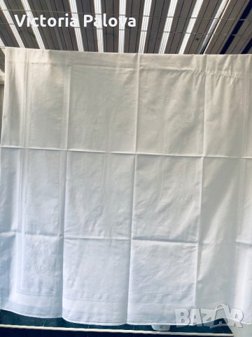 Снежнобяла покривка 125см на 155см, снимка 2 - Покривки за маси - 29891904