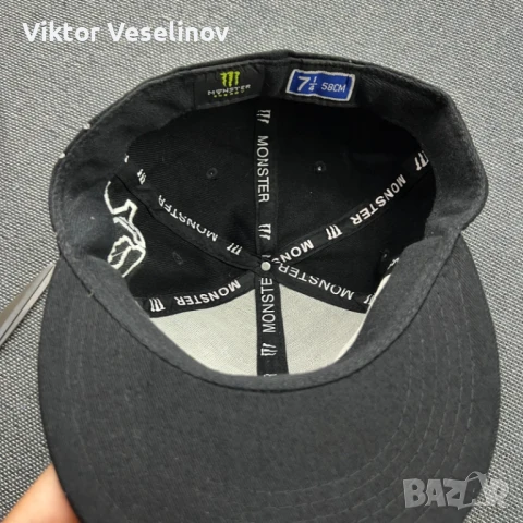 Fox Racing Monster Energy Snapback 7 1/4 58 cm Шапка С козирка, снимка 3 - Шапки - 51069957