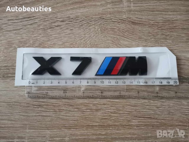БМВ Bmw X7 M черна емблема лого, снимка 2 - Аксесоари и консумативи - 44369974