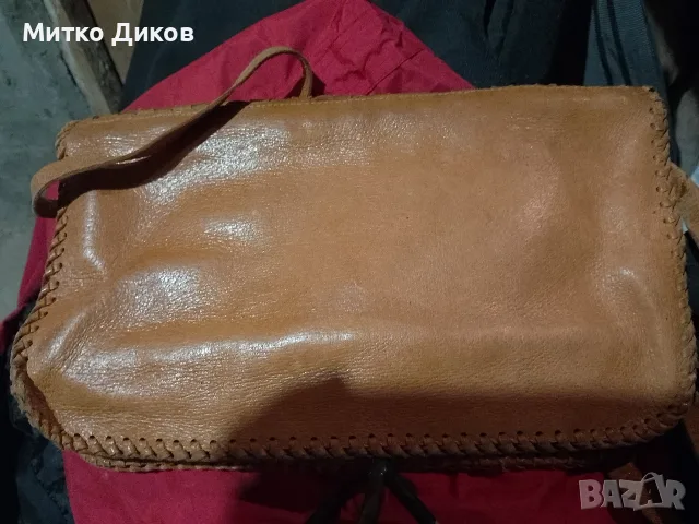 чанта естествена кожа 32х16 см #34, снимка 2 - Чанти - 56023457