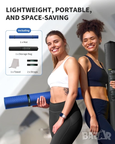 Голяма спортна постелка 183 x 122 см,  за йога , фитнес , пилатес, снимка 3 - Йога - 54215939