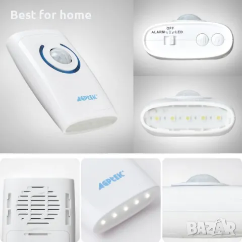  Безжичен звънец, аларма 4 в 1  с LED индикатор и 36 мелодии AGPTEK, снимка 4 - Други стоки за дома - 49740697