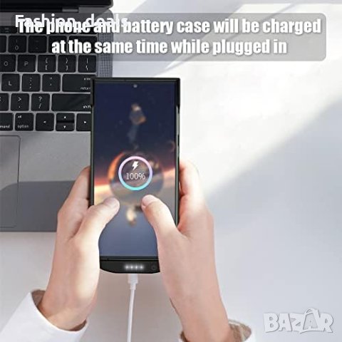 Нов 6000mAh Калъф с Батерия за Galaxy S23 Ultra Енергия Защита, снимка 2 - Калъфи, кейсове - 42681956