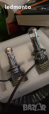 170W Високосилови N9 H7 лед крушки с  Лупи Лупи H7 led , снимка 2 - Части - 48867707
