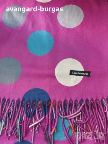 Дамски кашмирен шал, свежи цветове- 161, снимка 3 - Шалове - 48159198