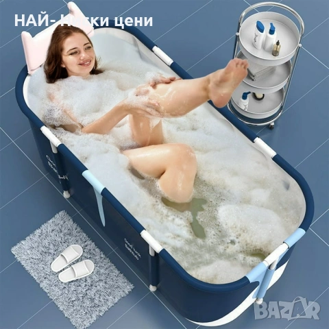 Сгъваема вана, WALALLA, 6 слоя, 120x60x50cm, многоцветна, снимка 5 - Други стоки за дома - 53893065