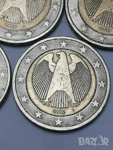 пълен лот 2 евро Германия 2002 г. букви A;D;F;G;J, снимка 6 - Нумизматика и бонистика - 53079572