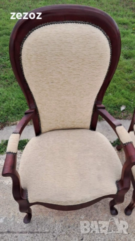 Кресла с висок гръб-2бр, снимка 5 - Дивани и мека мебел - 54190226