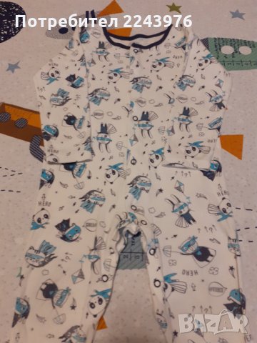 Пижамки ромпър за бебе George - 3бр., снимка 8 - Бебешки пижами - 31707523
