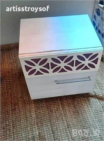 нощни шкафчета от МДФ с чекмеджета, снимка 2 - Спални и легла - 54208634