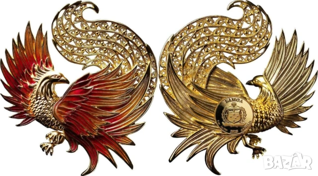 5 долара 2025 Самоа - Птицата Феникс - 2 оз.сребърна монета, снимка 10 - Нумизматика и бонистика - 54060877