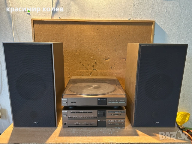 ресивър , грамофон и тонколони "SHARP SA-101"