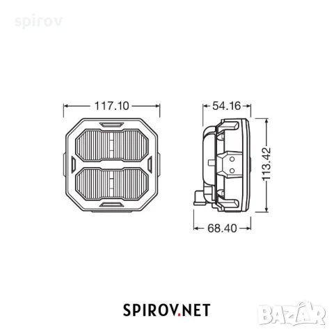 LED фар OSRAM LEDPWL 113-UW 12/24V 1500lm 6000K, снимка 2 - Части - 55734436