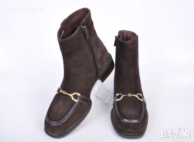 ЗИМА 25'26! Подплатени елегантни дамски боти от естествен велур, снимка 2 - Дамски боти - 52290155
