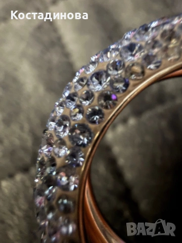 Обеци с кристали Сваровски, снимка 2 - Обеци - 53918425