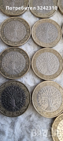 Монета от 1 евро, 1999 г., Франция, снимка 3 - Нумизматика и бонистика - 53943861