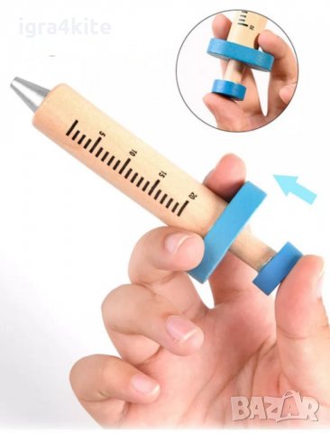 НАМАЛЕНА ЦЕНА НА Медицински комплект от дърво за детска игра "Чичо доктор", снимка 4 - Образователни игри - 34905404