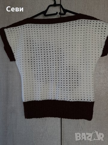 💮Плетена блуза на 1 кука 💮, снимка 2 - Блузи с дълъг ръкав и пуловери - 30268427