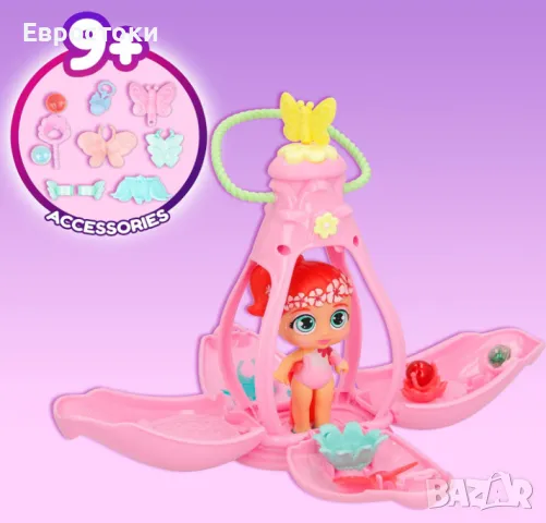 Кукла Bloopies Fairies, Surprise, кукла-фея с изненади, светеща кукла с магическа капсула и аксесоар, снимка 6 - Кукли - 49156438