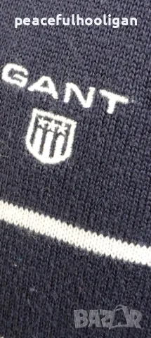 Gant - мъжки оригинален раиран пуловер размер  L, снимка 9 - Пуловери - 48482387