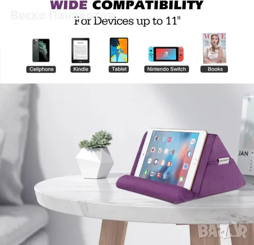  Държач за таблет с възглавница до 11" за подарък Xmit ias, FPad Air 5, iPad 10.2 10th 2022, iPad Mi, снимка 6 - Таблети - 49466399