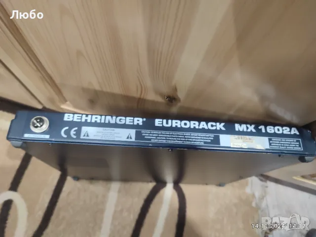 Пулт Behringer mx1602a смесител, снимка 4 - Ресийвъри, усилватели, смесителни пултове - 47967947