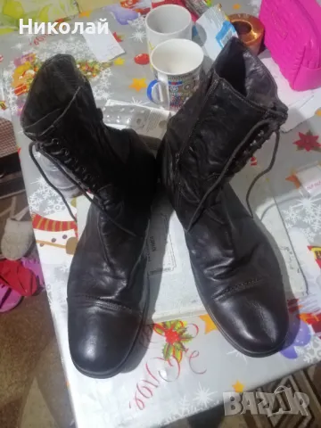 Продавам мъжки кубинки от естествена кожа, снимка 3 - Мъжки боти - 49394511